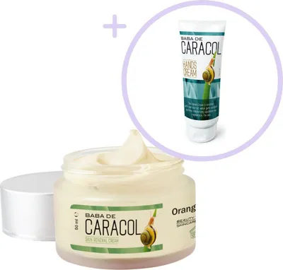 Produktbild von Orange Care – Baba De Caracol Gesichtscreme 50 ml & Handcreme 100 ml