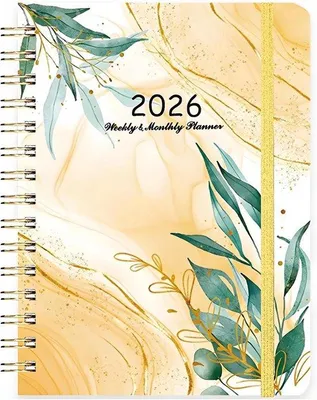 Zdjęcie produktu dla Kalendarz na rok 2026 – kalendarz wielkoformatowy – kalendarz roboczy i dziennik – kolor zielony, do użytku w biurze i w domu.