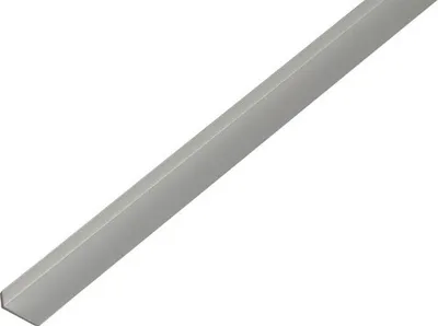 Produktbild von alfer Kantenschutz-Profil 2 m, 19 x 8 x 1.6 mm Aluminium eloxiert silber