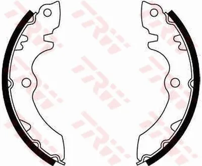 Produktbild von TRW Bremsbackensatz Trommelbremse Hinten für SUZUKI ALTO 180mm GS8247