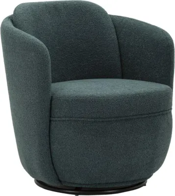 Sessel Torino 70 x 75 x 72 cm Metall Sperrholz Polyester Teal_Natur24