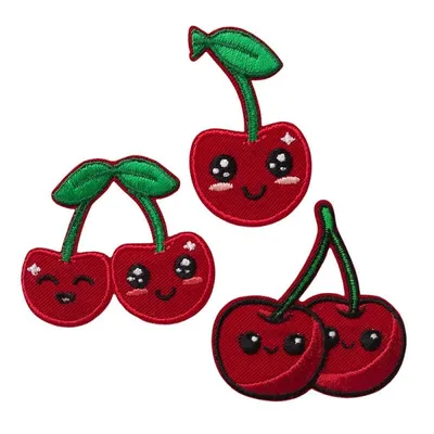 Produktbild von Mono-Quick 16242 Create Kirschen Applikation, Bügelbild, Patch, Aufnäher, Aufkleber 3er Set