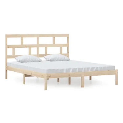 Image de vidaXL Lit en bois massif pin 160x200 cm