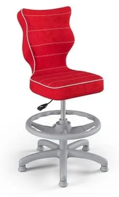 Produktbild von Kinder-Wachstumsstuhl Ergonomischer Schreibtischstuhl Für Körpergrösse 119-142 Cm, Petit Grau Visto 09, Mit Fussstütze