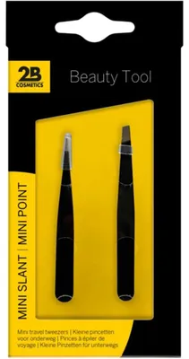 Produktbild von Mini Pinzetten aus Edelstahl mit präzisen scharfen Spitzen, für Reisen, 2 Stück