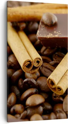 Produktbild von Bild auf Leinwand - Leinwandbild - Gerösteter Kaffee Aroma Schokolade - 45x80cm - Wand Bild - Wanddeko - Leinwanddruck - Bilder - Kunstdruck - Leinwand bilder - Wandkunst - PA45x80-0394