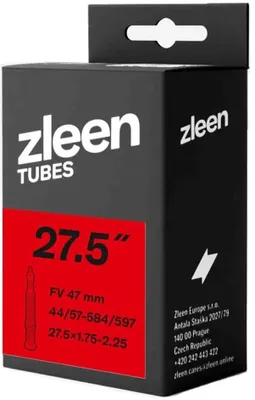 Obrázok produktu pre Zleen Schrader 40 mm cyklistická rúrka číra 27,5'' / 1,75-2,25 číra 27,5''