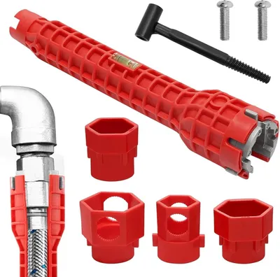 Produktbild von Wasserhahn Schlüssel 14 in 1, Armaturenschlüssel für Spülen und Toiletten