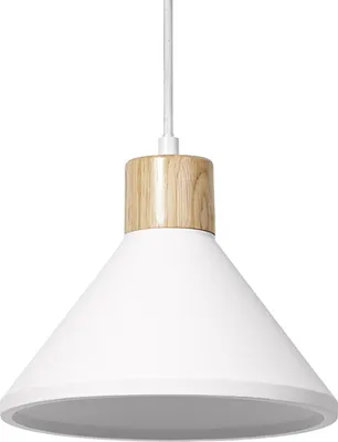 Zdjęcie produktu dla Gipsowa lampa wisząca OSRAM Decor Plaster Wood (220 mm) w kolorze ciemnoszarym z metalową i gipsową obudową do nowoczesnego oświetlenia wnętrz, elastyczny wybór źródła światła dzięki oprawce E27.