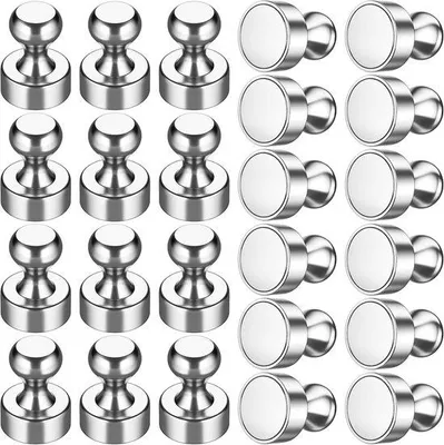 Produktbild von Famanu Magnetische Pinnadeln 24 Stück - Schwarz