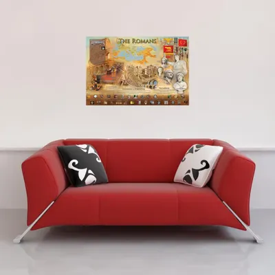 Image de Educational - Enseignement - Affiches - The Romans + 1 paquet de tesa Powerstrips® - Contenu 20 pièces
