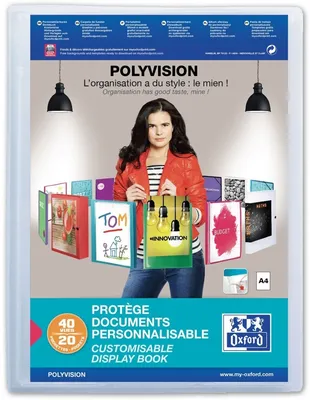 Produktbild von Oxford Präsentations Sichtbuch POLYVISION 20 Hüllen DIN A4 farblos