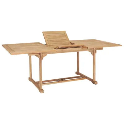 Immagine prodotto di The Living Store Tavolo da giardino allungabile 150-200 x 100 x 75 cm in teak massiccio