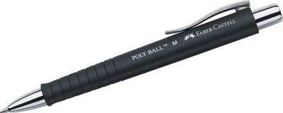 Produktbild von Kugelschreiber Poly Ball schwarz Packung mit 10 Stück