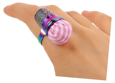 Produktbild von 2 Stück Nadelhalter für Nähnadeln, wiederverwendbare Finger-Nadelkissen, Kreuzstichzubehör, kompakter Nähnadelhalter für den täglichen Gebrauch