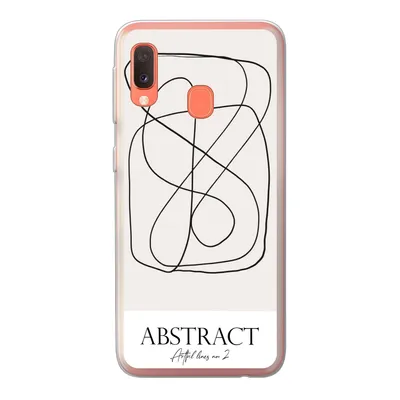 Produktbild von MuchoWow® Handyhülle Schutzhülle Hülle für Samsung Galaxy A20e Kunst - Linienkunst - Abstrakt Silikon Softcase Handy Hülle - Abdeckung
