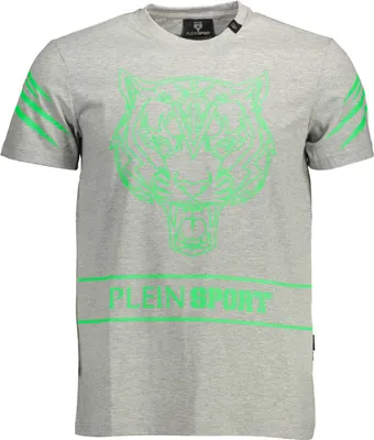 Produktbild von Plein Sport Herren KURZARM-T-SHIRT Grau TIPS102IT_3F99B49_GRIGIO94GR : Größe - L Größe: L