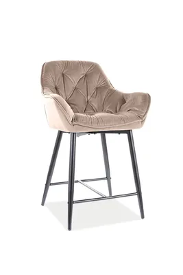 Immagine prodotto di Poltroncina da bar LUSINE - beige / nero