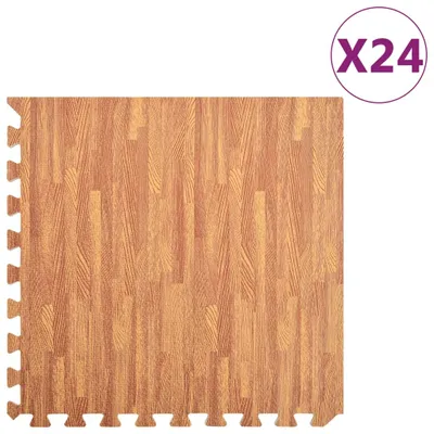Produktbild von Bodenmatten 24 Stk. Holzmaserung 8,64 m² EVA-Schaumstoff