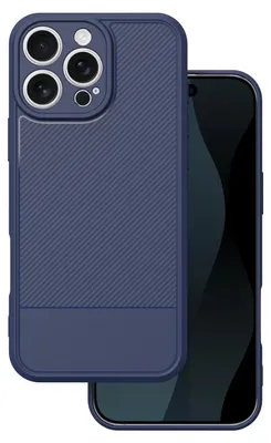 Immagine prodotto di Custodia protettiva in fibra di carbonio per iPhone 16 Pro Max da 6,9", colore blu