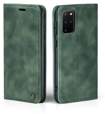 Produktbild von Handy Hülle für Samsung Galaxy S20+ Klapphülle Bookcase Flip Cover Handy Tasche Etui Farbe: Grün