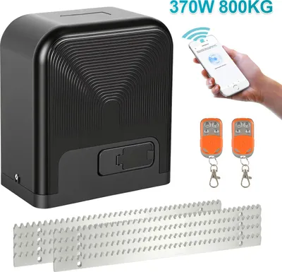 Produktbild von Peviasot Schiebetorantrieb Set - 370W Motor, bis 800 kg, WiFi mit 2 Schlüssel und Fernbedienung, Hoftorantrieb, Torantrieb, Schiebetor, Toröffner Alarmleuchte