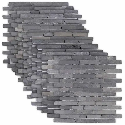 Produktbild von vidaXL Mosaikfliesen Grau 30 x 30 cm Marmor