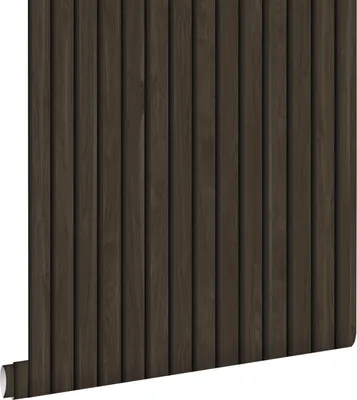 Zdjęcie produktu dla ESTAhome Tapeta drewniane panele ścienne 3d ciemny brąz 53 cm x 10.05 m