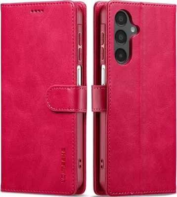 Produktbild von Hülle für Samsung Galaxy S24, Klapphüllen Brieftasche Leder Magnetverschluss Ständer Schutzhülle Rosa