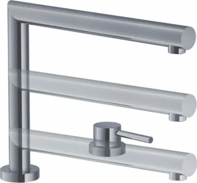 Zdjęcie produktu dla Franke 115.0486.980, Standardowy, Chrom, Metal, Uchwyt, Pojedyńczy, Zawór kulowy