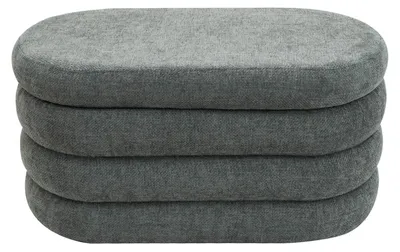 Immagine prodotto di Pouf – Pouf contenitore – Poggiapiedi – Banco poggiapiedi – Panca – Tessuto in poliestere – Con spazio contenitore – Dimensioni 38x76x38 cm