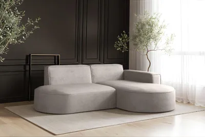 Produktbild von Kaiser Möbel Sofa L-Form Modena, Ecksofa Modern Und Komfort Stoff Salvador Rechts Beige