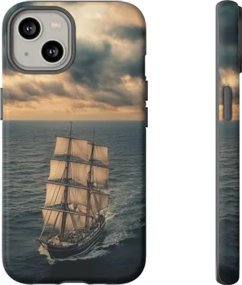 Produktbild von Segelschiff im stürmischen Ozean – Hülle Kompatibel mit iPhone 14