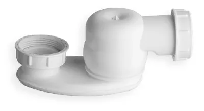 Immagine prodotto di Accessori Polysan - Sifone con dado per troppopieno 1 1/2, altezza 42 mm, bianco 71712