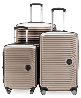 Produktbild von HAUPTSTADTKOFFER - Mitte - Koffer-Set 3 Trolley Hartschale, TSA, XXL Erweiterung, 4 Rollen (S, M & L),Champagner