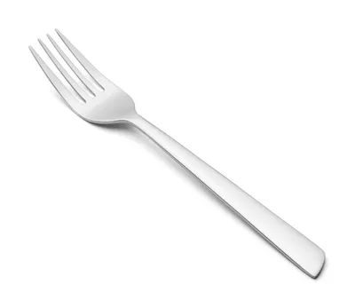 Imagen del producto de Tenedor de postre Arcos Toskana 570800, de una sola pieza, fabricado en acero inoxidable monobloque 18/10, con un grosor de 2,5 mm y una hoja de 18 cm, presentado en caja