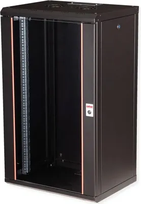 Zdjęcie produktu dla ROLINE 26.21.0178, Szafa wisząca, 20U, Zamek, Relingi, 35 kg, Czarny