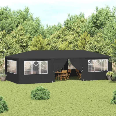Produktbild von vidaXL Profi-Partyzelt mit Seitenwänden 4×9 m Anthrazit 90 g/m²