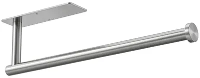 Küchenrollenhalter aus Edelstahl, selbstklebend, silber, 28,4 cm