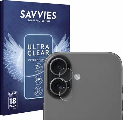 Produktbild von 18x Für Apple iPhone 17 (NUR Kameraschutz) Schutzfolie Savvies Displayschutz Display Schutz Folie Klar Transparent