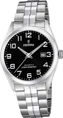 Image de Festina montre en acier inoxydable pour hommes F20437/4 montre-bracelet argent classique D2UF20437/4