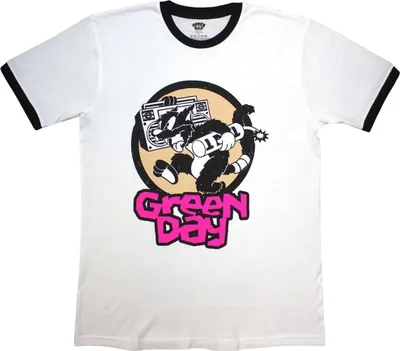 Immagine prodotto di Green Day - Maglietta "Revolution TNT" per uomo/donna Unisex RO15211 (L) (Bianco)