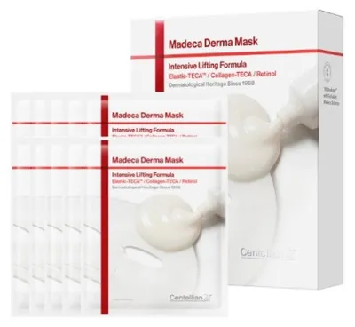 Imagen del producto de Centellian24, Mascarilla Madeca Derma, Fórmula Intensiva, 25 ml, 10 unidades