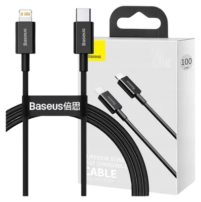 Immagine prodotto di Kabel Usb-C Do Lightning Baseus Serie Superior, 20W, Pd, 1M (Czarny)