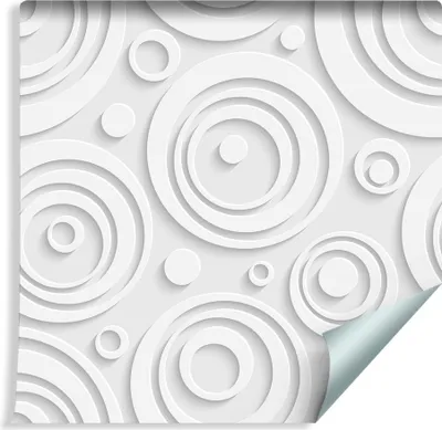 Immagine prodotto di rotolo di VLIES WALLPAPER da 10 m con motivi geometrici e ornamenti a cerchio XXL