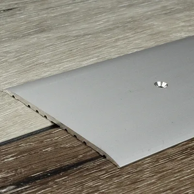 Produktbild von PROVISTON | Übergangs- & Ausgleichsprofil | Aluminium | 80 x 3.5 x 2700 mm | Silber | Bodenprofil | Metallprofil | Übergangsschiene