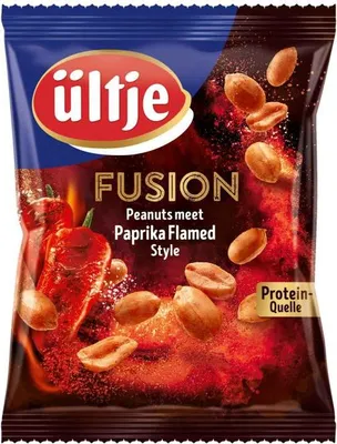 Produktbild von Ültje Fusion Paprika Flamed Style Erdnusskerne mit Paprika 150g