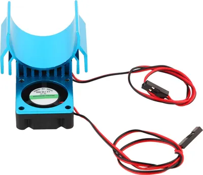 Productafbeelding van 540 / 550 Motor, dubbele koeling, ventilator en koellichaam, geschikt voor 1/10 schaal elektrische RC-auto, blauw