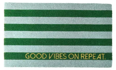 Produktbild von Gift Company Fußmatte aus Kokosfasern Good Vibes on Repeat (75x45cm)