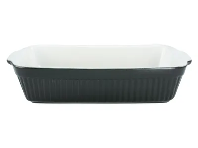 Produktbild von CreaTable, 23531, Classic Schwarz-Weiss, Auflaufform, Steinzeug